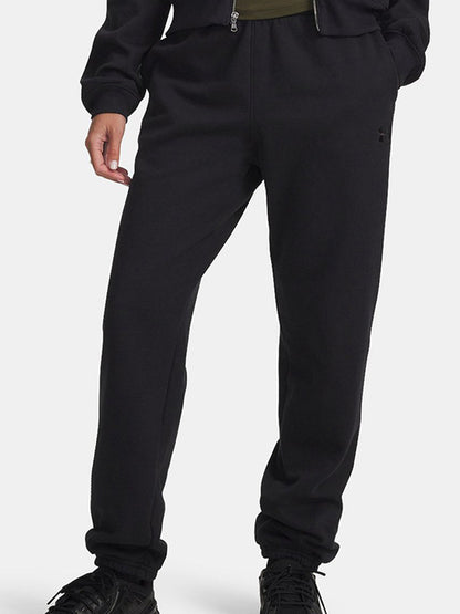 Under Armour sweatpants women's autumn and winter new loose casual corset knitted black trousers 6003676-004