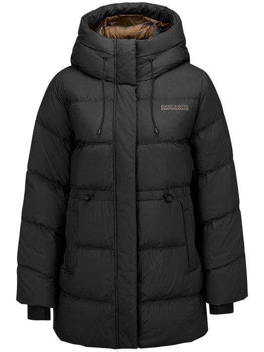 Skechers Women's Jacket 25 Winter New Warm Woven Midi Length Down Jacket P425W092-0018