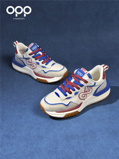 OPP men's shoes, spring outdoor sports and leisure running shoes, thick soles, versatile, high-end, niche fashion brand Forrest Gump shoes, men