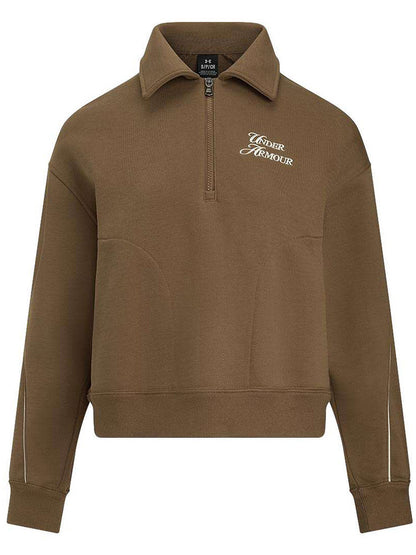 Sweatshirt de mulher Under Armour UA Spring &amp; Summer Sports Club com meio fecho e tecido turco (código 6005941-498)