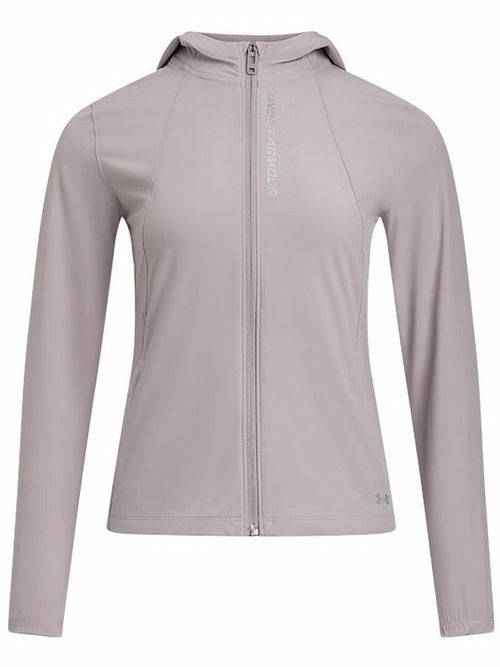 UA Under Armour Spring/Summer Women's Out The Storm Running Fitness Hooded Woven Jacket 1377043-009
