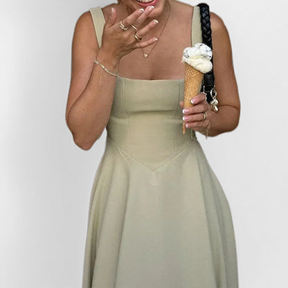 Cross-border 2026 Amazon's new European and American clothing simple temperament elegant suspender sexy backless dress 661