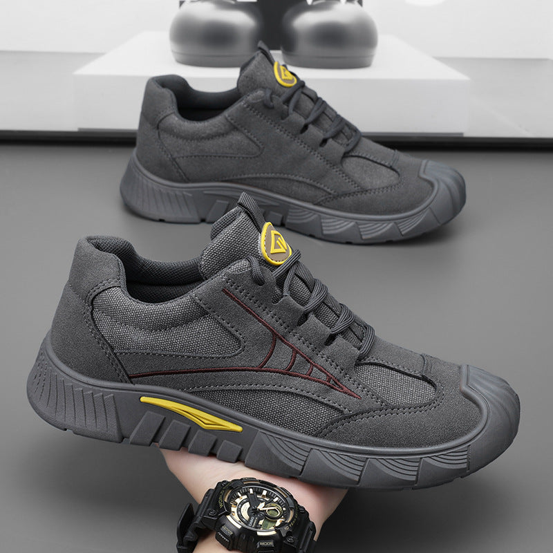 2026 Summer New Men's Labor Protection Shoes, Wear-Resistant Men's Daily Casual Shoes, Construction Site Work, Non-slip, Wear-Resistant Men's Shoes