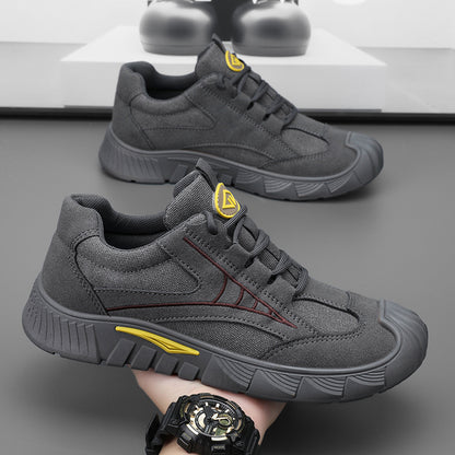 2026 Summer New Men's Labor Protection Shoes, Wear-Resistant Men's Daily Casual Shoes, Construction Site Work, Non-slip, Wear-Resistant Men's Shoes