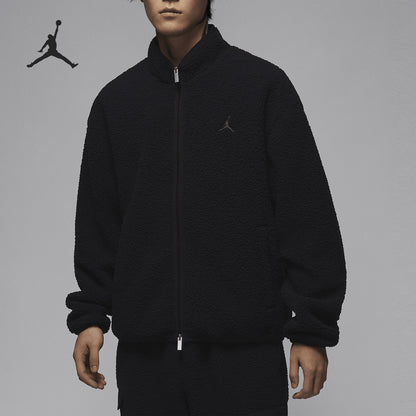 Nike Official Genuine JORDAN Men's Lamb Wool Warm Loose Jacket FV7449-010