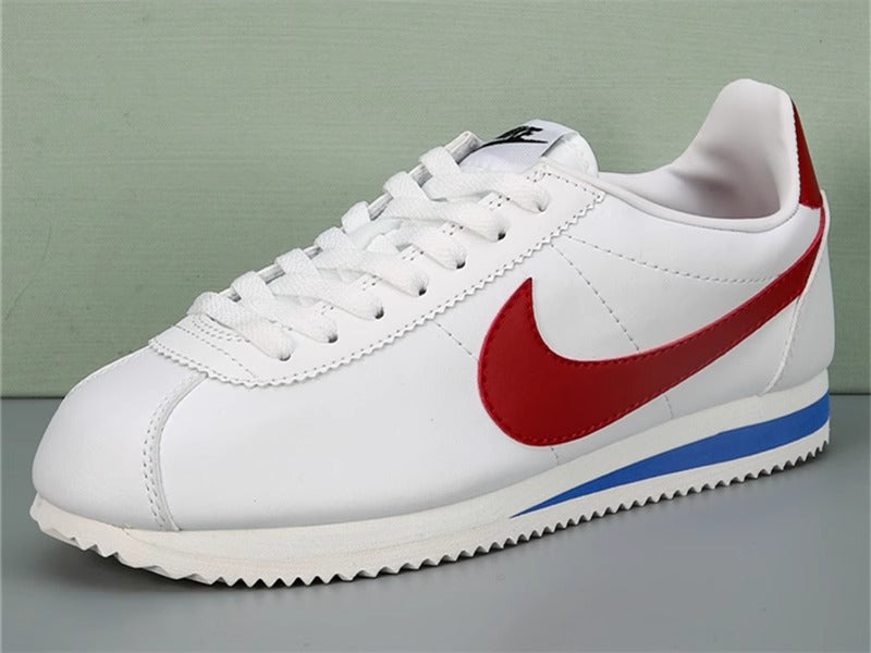Sapatos CORTEZ Clássicos Impermeáveis em Couro Forrest Masculino e Feminino | Tênis Retrô de Corrida Esportivo Casual Transfronteiriço Comércio Exterior