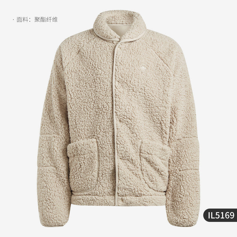 Adidas Clover Men's Fleece Warm Windproof Casual Jacket IL5169