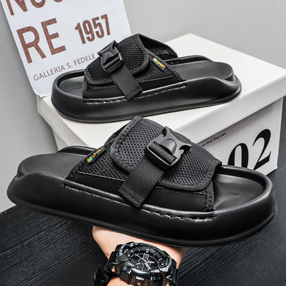 2026 Summer New Men's Baidu Sandals Classic Color Edition Men's Shoes, Youth Daily Casual Home Men's Slippers