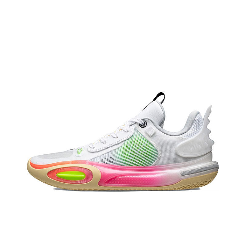 LiNing Li Ning Men's Year of the Rabbit City 11 light rose pink low-top sports basketball shoes ABAT005-7-5