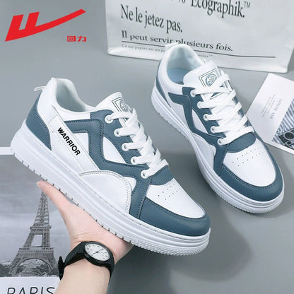 Back to casual and versatile design thick-soled white shoes low-top trendy board shoes men's sports outdoor fashion shoes