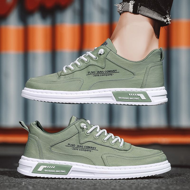 Spring Men's Shoes 2026 New Breathable Canvas Shoes Trendy Versatile Shoes Men's Non-Slip Lightweight Casual Sneakers