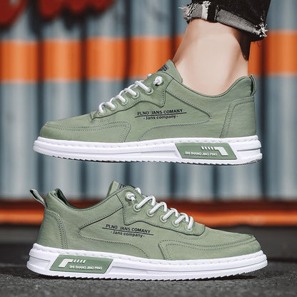 Spring Men's Shoes 2026 New Breathable Canvas Shoes Trendy Versatile Shoes Men's Non-Slip Lightweight Casual Sneakers