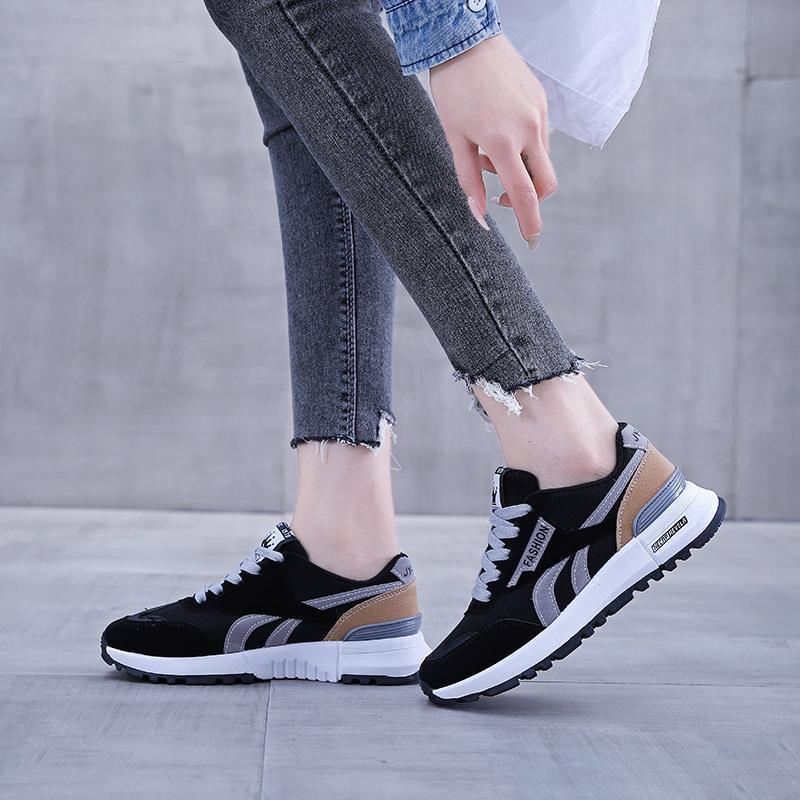 2024 Spring New Shoes Women's Fashion Flat Casual Trend Junior High School Student Mesh Breathable Running Sneakers