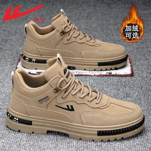 Pullback Versatile 2025 New Cargo Shoes Men's Simple Lace-up Martin Boots Outdoor Commuter Casual Sneakers