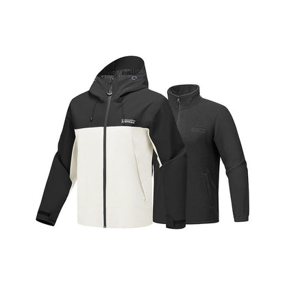 Skechers 2025 New Men's 3-in-1 Fleece Liner Breathable Hooded Jacket P425M136-0074