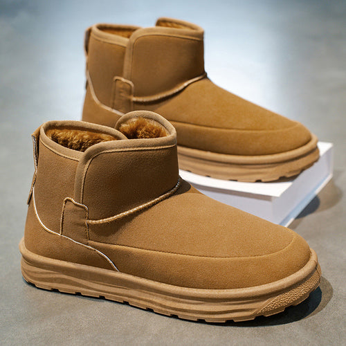 2025 Autumn/Winter Mid-Top Men's Snow Boots, Warm Fashion Boots, Outdoor Casual Men's Shoes, Sports Snow Boots for Men