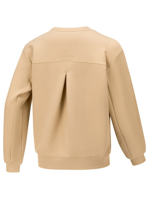 Skechers sweatshirt women's winter fleece comfortable soft and skin-friendly loose knit pullover P425W048-03LF