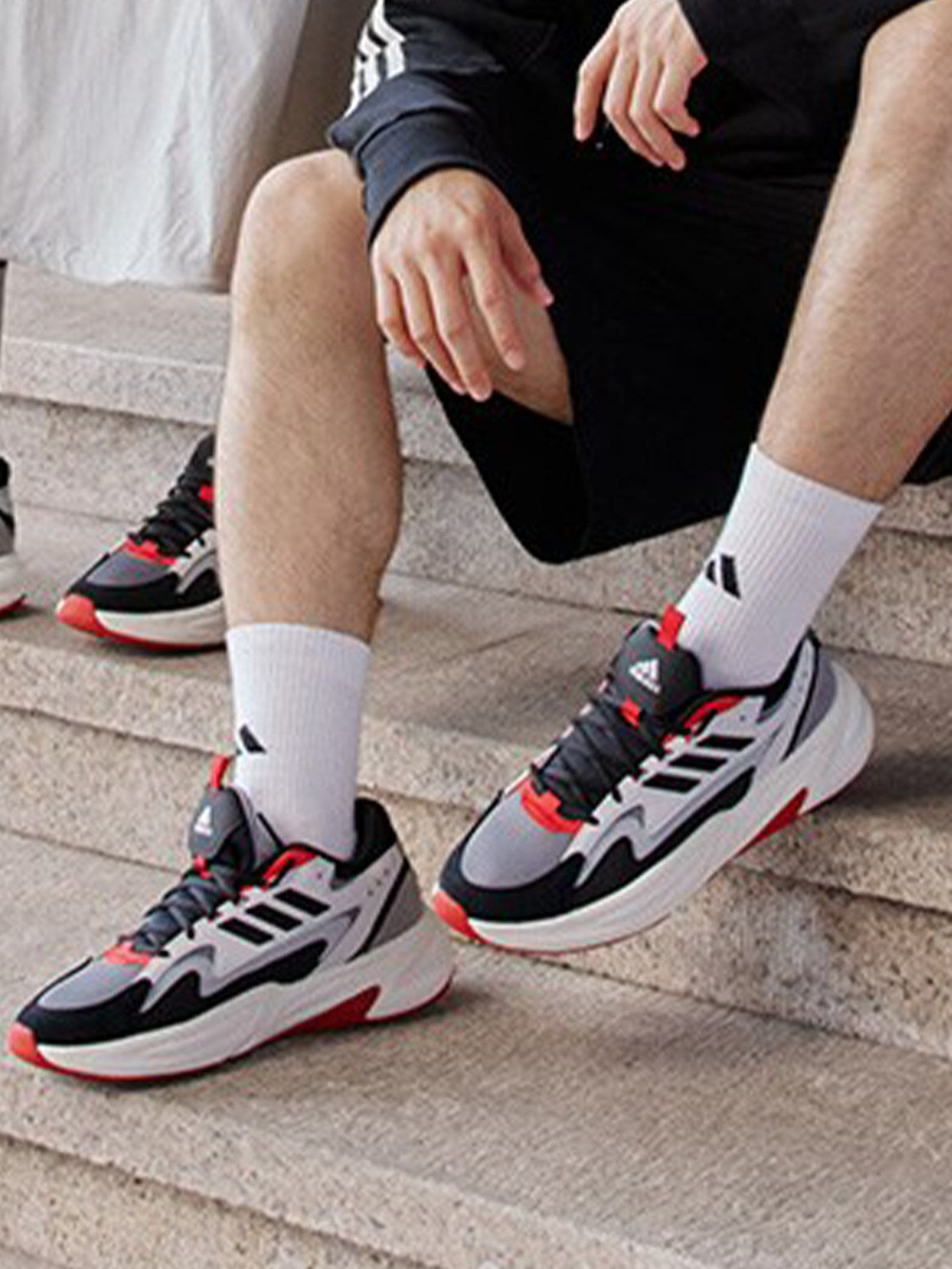 Adidas official genuine OZWAVE men's and women's platform sports casual dad shoes JR3199