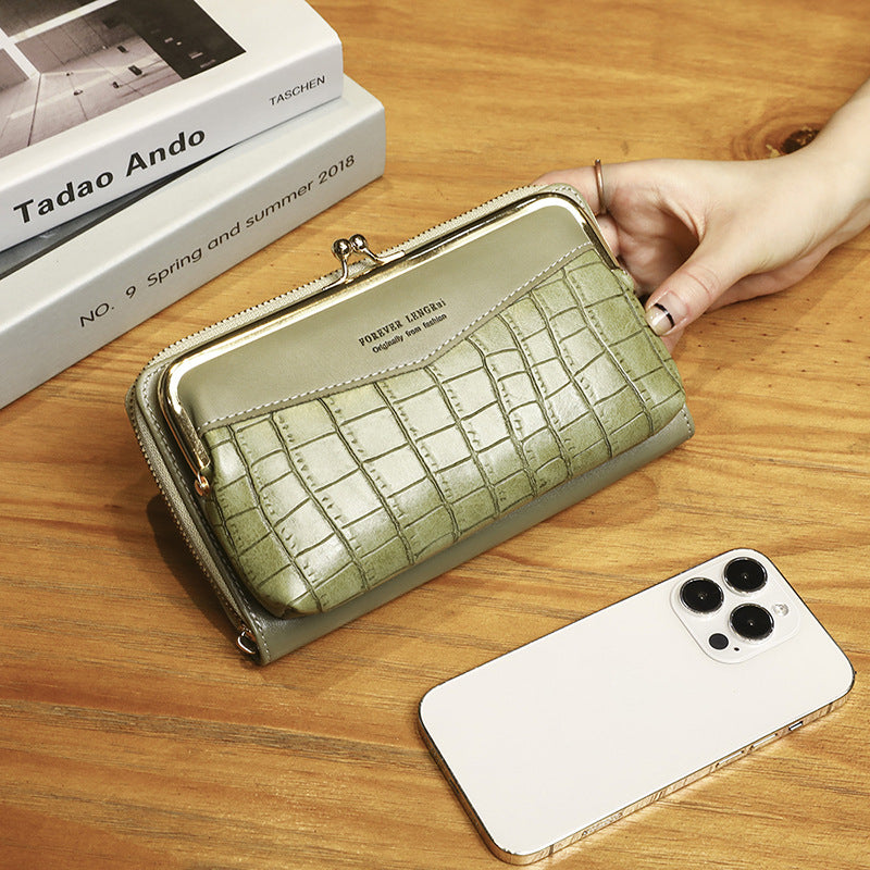 Bolsa de senhora pequena, modelo 2023, com estampado de pedras, fecho horizontal, porta-telemóvel, estilo coreano, alça de ombro diagonal e porta-moedas.