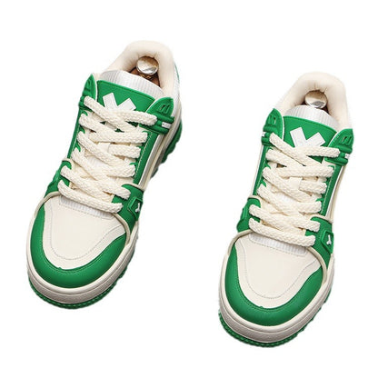 Versáteis sapatos brancos de strass malha baixa sapatos papai casual verão respirável tendência versátil plataforma sola aumento de altura para homens