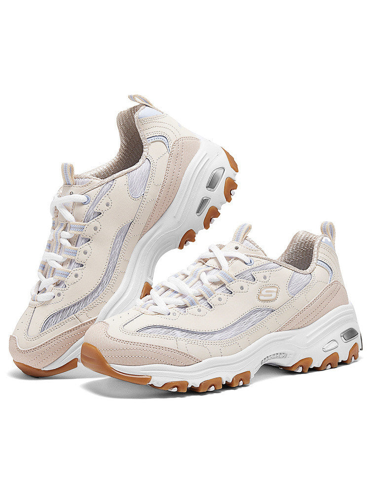 Sapatilhas Skechers 2025 Summer Girl Vintage Daddy Shoes Classic Panda com Plataforma Casual 150534 NTBL