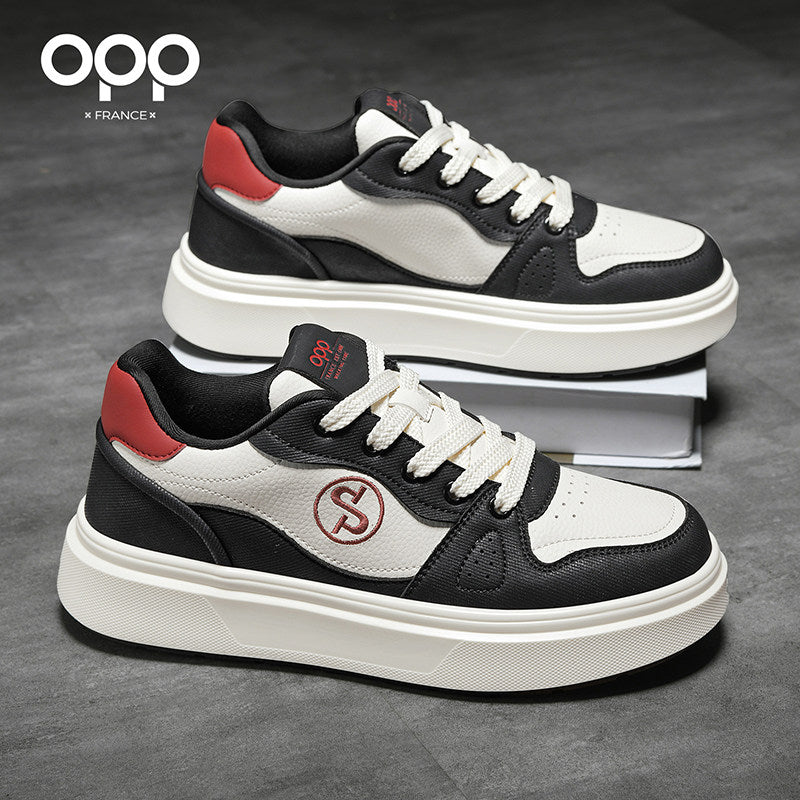OPP men's shoes spring 2026 new platform sole increase height sports leisure versatile niche design sense low-top board shoes for men