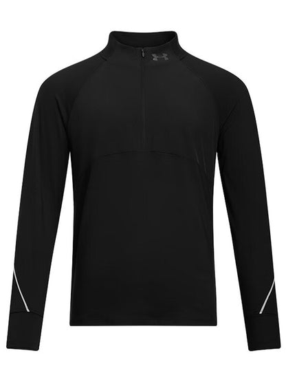 Under Armour UA Men's Casual Breathable Slim Rise Collar Half Zipper Sports Leisure Long Sleeve T-Shirt 1365662-004