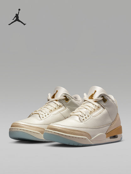 Nike Official Genuine JORDAN Women's Mid-Top Lace-up Air Cushion Shock-Absorbing Basketball Shoes IB2255-100