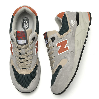 Primavera e outono New Balance Cool Running Couro Tênis Masculino e Feminino N Word 999 Casal Casual Running Shoes Sapatos Femininos Atacado