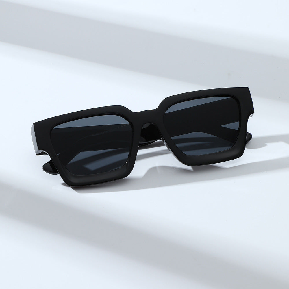 Classic square frame sunglasses 2025 cross-border hot sale wholesale full frame sunscreen men's and women's high-end face small sunglasses