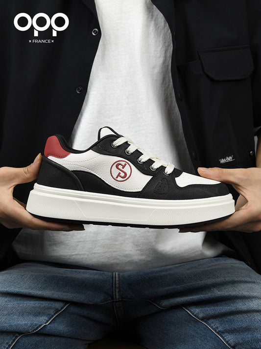 OPP men's shoes spring 2026 new men's light luxury versatile platform sports leisure low-top niche high-end board shoes