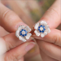 Blue - Stud earrings