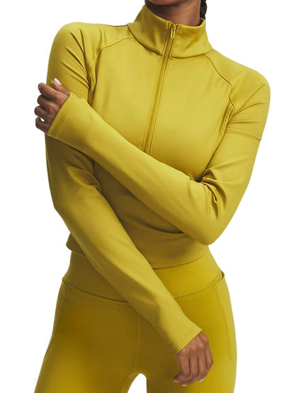 U.A. Under Armour Jacket Fall Winter Meridian Women's Knitted Training Sports Zip Jacket 6003993-314