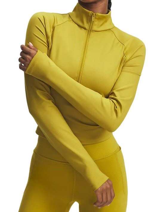 U.A. Under Armour Jacket Fall Winter Meridian Women's Knitted Training Sports Zip Jacket 6003993-314