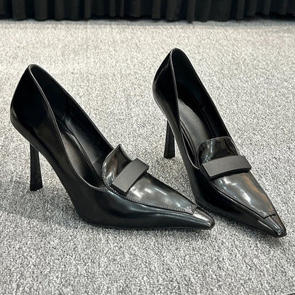 WO brown toe high heel sandals 2026 new autumn thin heel pointed toe sexy and versatile non-tiring high heels