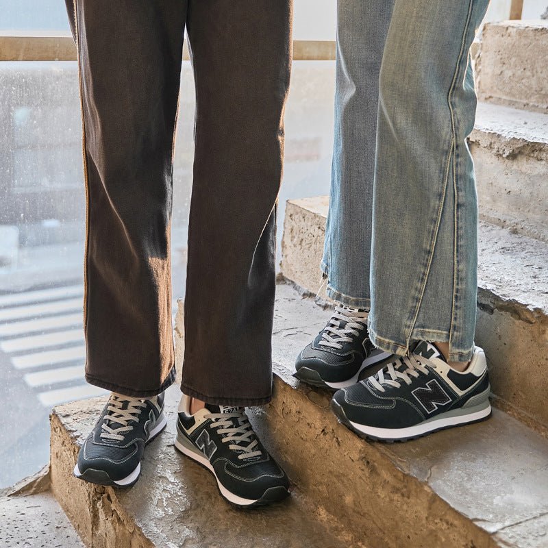 Primavera e outono New Balance Cool Run 2025 novo esquema de cores simples explosivo casual versátil casal tênis de corrida mulheres