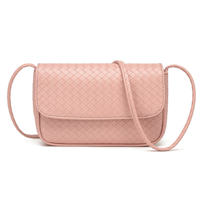 Cross-border manufacturer direct sales bag women's bag 2025 new fashion women's simple woven pattern casual shoulder crossbody bag