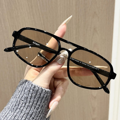 Dual-Beam Sunglasses 2026 European & American New High-End Sunglasses for Men and Women, Sun Protection Driving Pilot Sunglasses