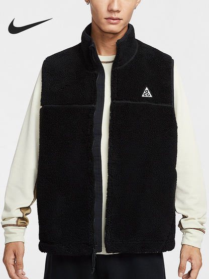 Nike Official Genuine 2025 Men's Stand Collar Durable Sports Cotton Vest HV1113-010