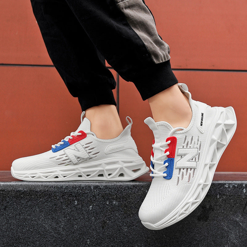 Primavera e outono New Balance Cool Running Shoes 2025 Summer Trend Mesh Running Shoes Shock Absorption Running Shoes Tênis Masculino