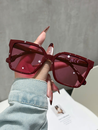 Large frame retro flat mirror, female face, small glasses, full frame, irregular lens, transparent frame, male tide anti-blue light