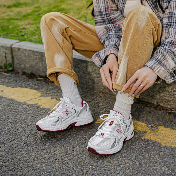 Primavera e outono New Balance Cool Run Outdoor Leisure 530 Ténis Casal Moda Versátil Running Shoes Altura Trend Shoes