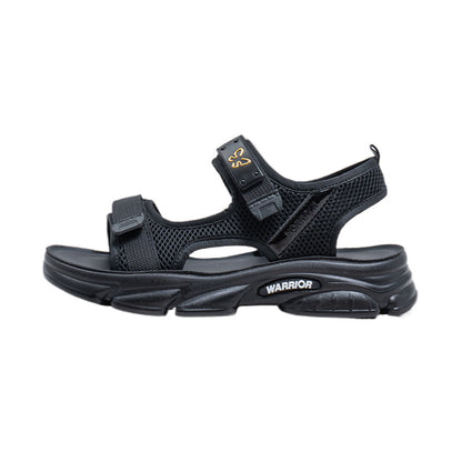 Pull-back soft soles, lightweight minimalist style sandals, outdoor easy to put on and take off beach shoes, comfortable and versatile Velcro casual shoes for women