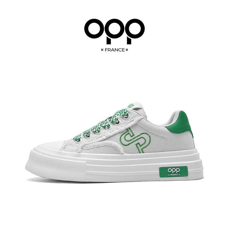 OPP Men's Shoes Spring 2026 New Niche Original Light Luxury Versatile Casual Sports Men's Thick-soled Small Whiteboard Shoes