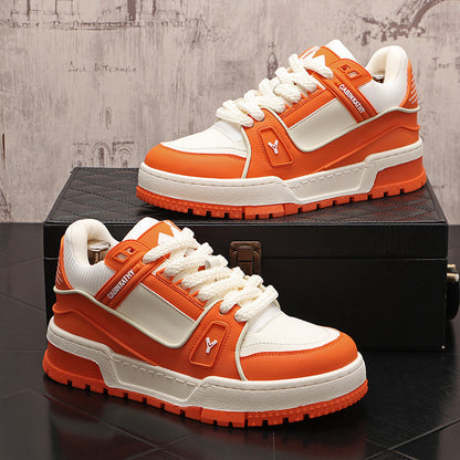 Versáteis sapatos brancos de strass malha baixa sapatos papai casual verão respirável tendência versátil plataforma sola aumento de altura para homens