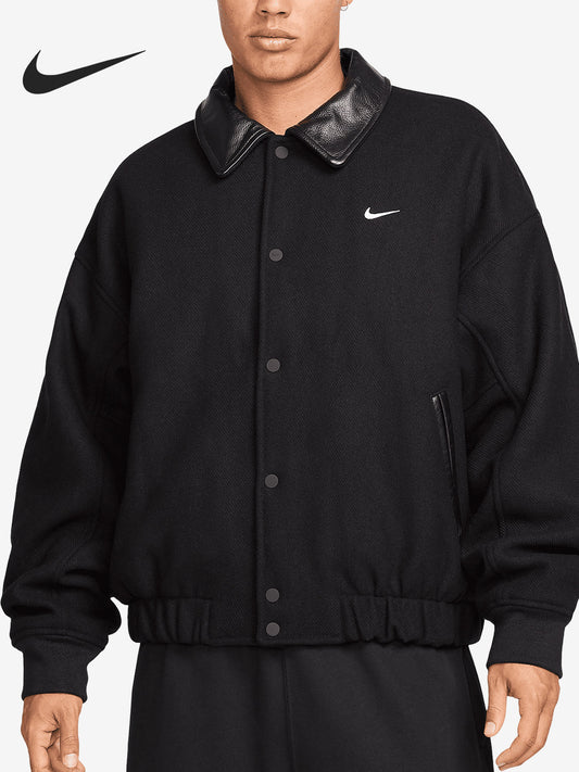 Nike Solo Swoosh Men's Sport Lapel Padded Jacket FZ1168-010