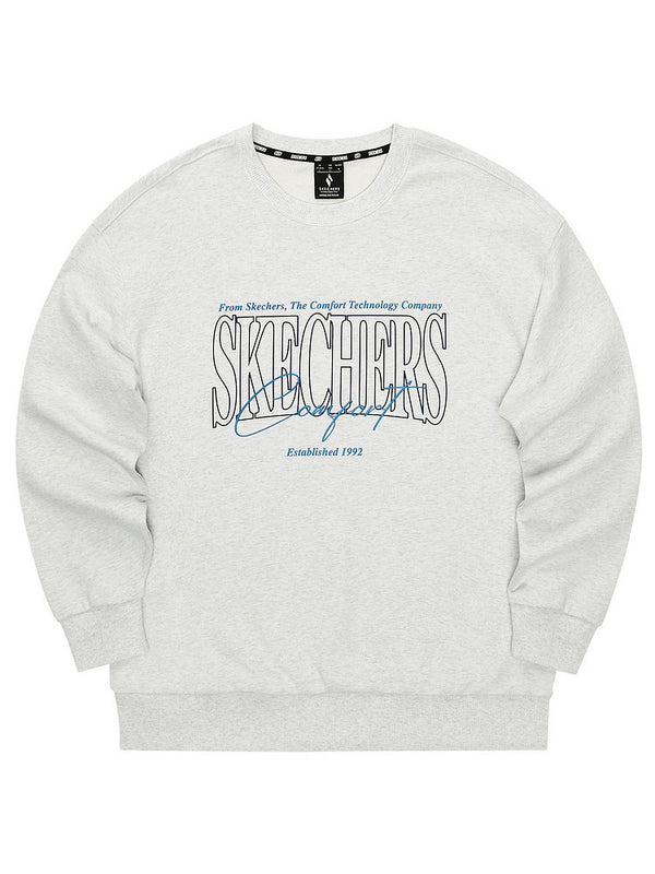 Skechers Unisex Knitted Pullover Sweatshirt Winter Loose and Comfortable Long-Sleeved Base Jacket L324U059-0248