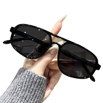 Dual-Beam Sunglasses 2026 European & American New High-End Sunglasses for Men and Women, Sun Protection Driving Pilot Sunglasses