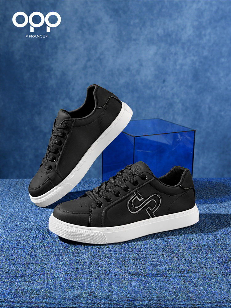 OPP men's shoes spring low-top versatility leather light luxury white shoes casual sports light trend comfortable plate shoes for men