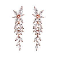 White plated rose gold